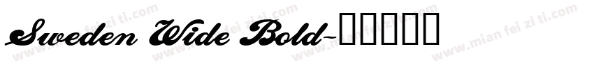 Sweden Wide Bold字体转换